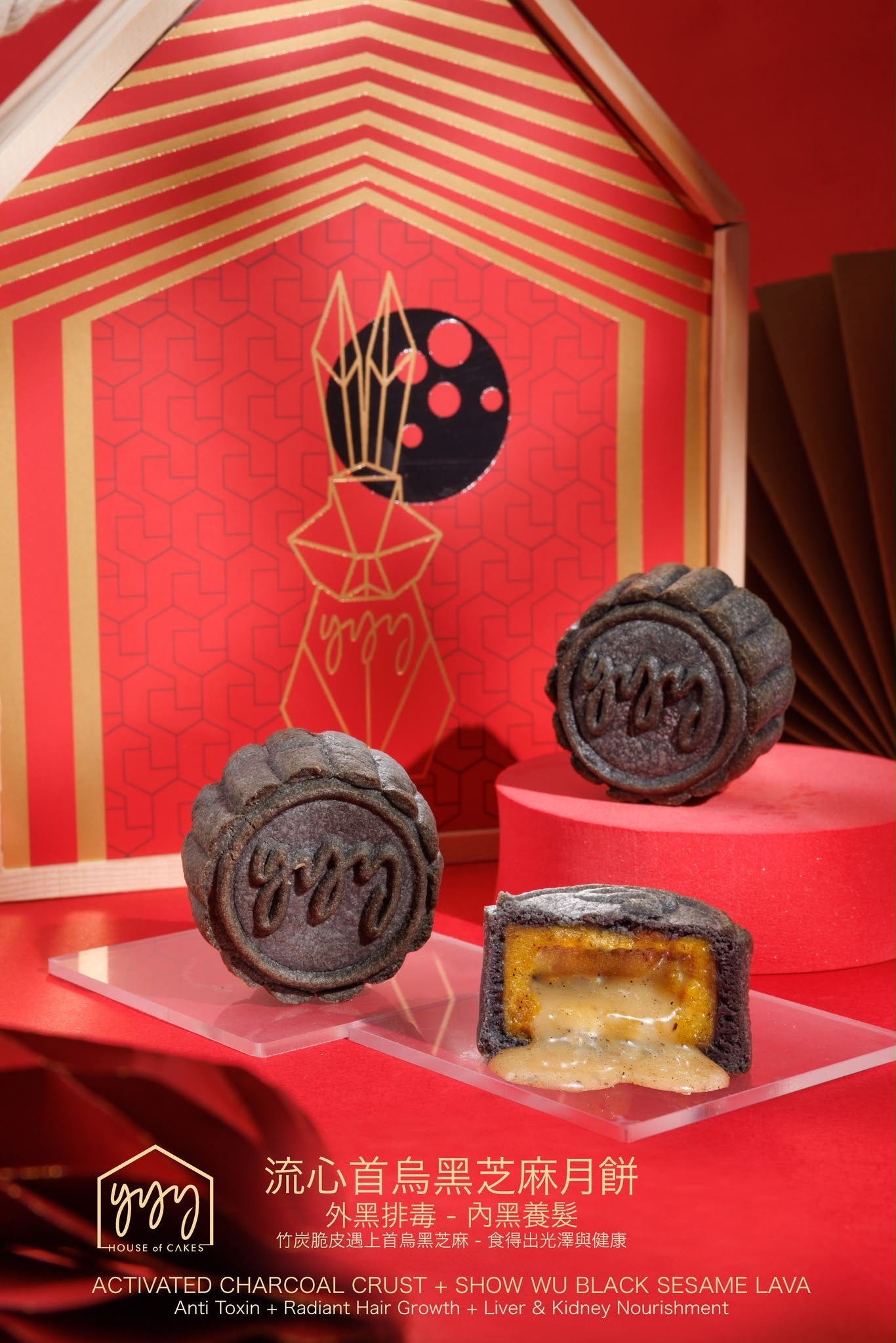 YYY MIXED MOONCAKES | LAVA CUSTARD | BLACK SESAME